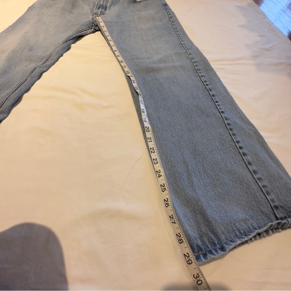Levi’s 505 Straight Leg Light Wash 36 x 30 Demin Jeans Vintage Men’s 90s Baggie - Picture 10 of 12